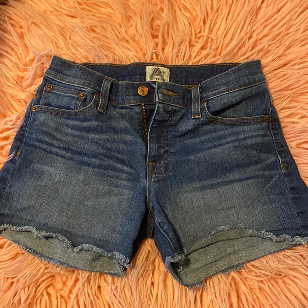 Denim cut off shorts